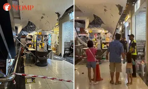 Stomper shopping at JB's KSL City Mall hears loud crash as ceiling collapses onto kiosk