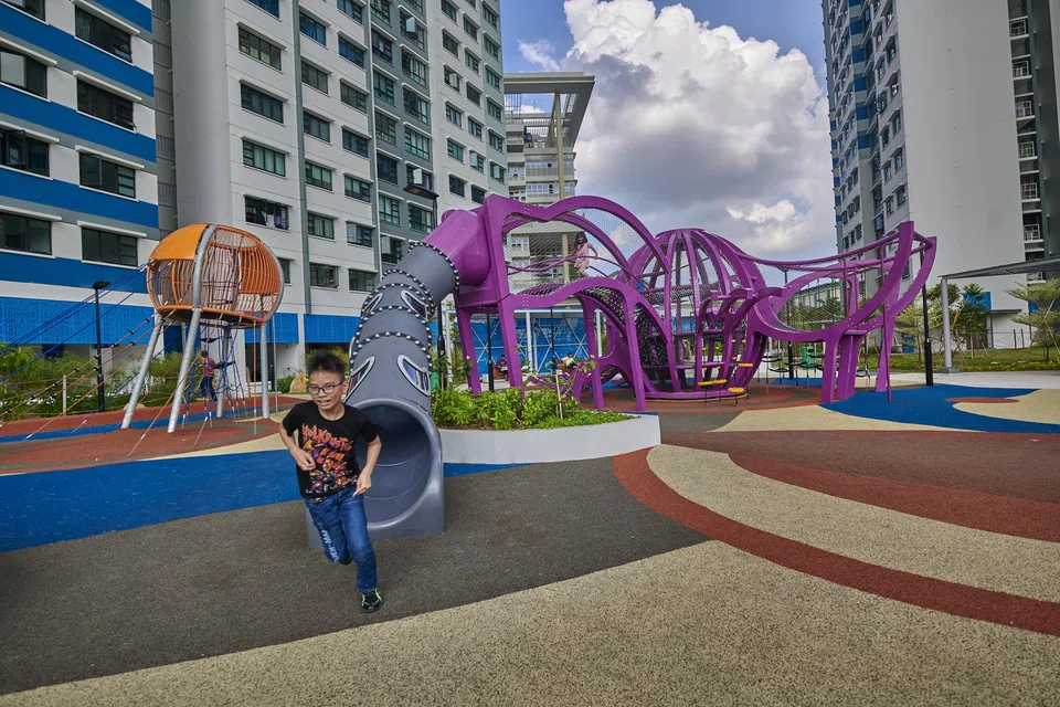 Kids, especially the older ones, will love the key structure at the Octopus Play area.