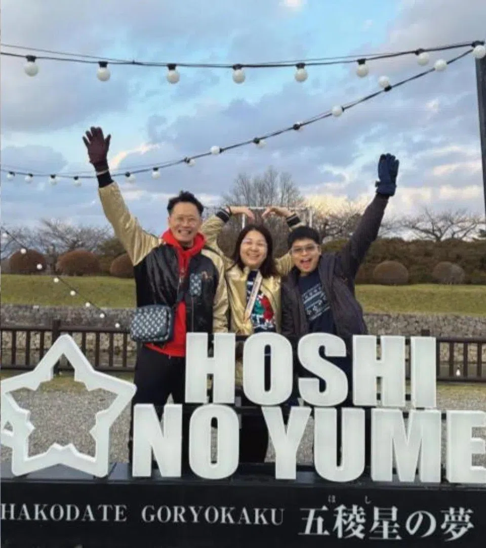 Mr Melvyn Xu was on holiday in Hakodate city with his wife and 12-year-old son when the earthquake struck. PHOTO: MELVYN XU/ FACEBOOK