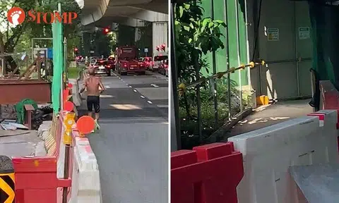 Stomper expresses concern after jogger takes to road instead of footpath at Pasir Panjang