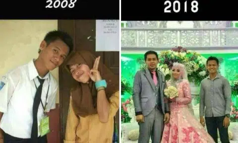 Indonesian man friendzoned by girl for 10 years -- then watches her marry someone else
