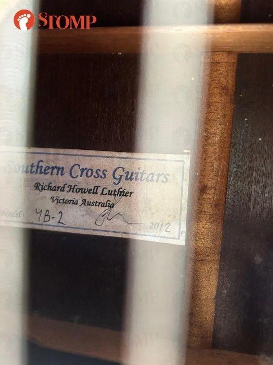 The guitar was handcrafted by luthier Richard Howell in Victoria, Australia.