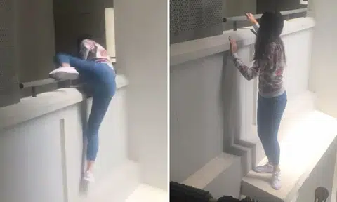 OMG! Mystery woman climbs over parapet at Anchorvale Cove -- then flees after resident calls police