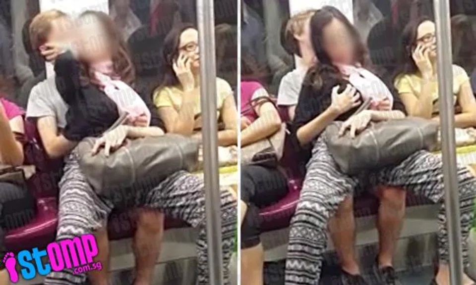 Man puts his hand under GF's shirt and gropes her -- from Marymount to Bishan MRT Station