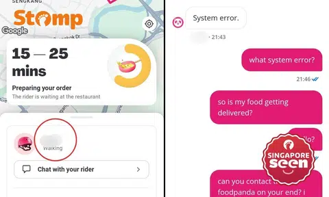 Foodpanda screengrabs