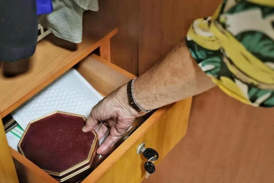The elderly woman claimed the maid took her money when she left but had no evidence.
