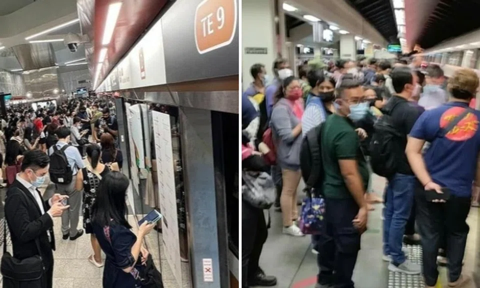 2 MRT disruptions in 1 day: Thomson-East Coast Line in evening, North-South Line in morning