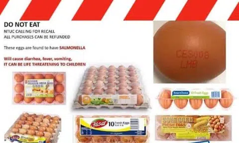 A misleading WhatsApp message about FairPrice recalling its eggs is false.