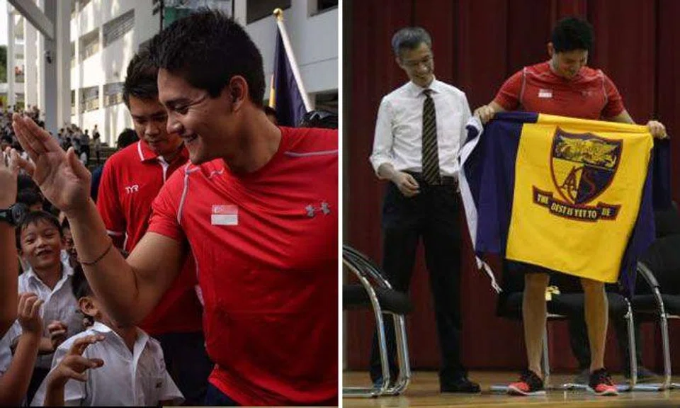 Joseph Schooling doesn't forget his ACS teachers