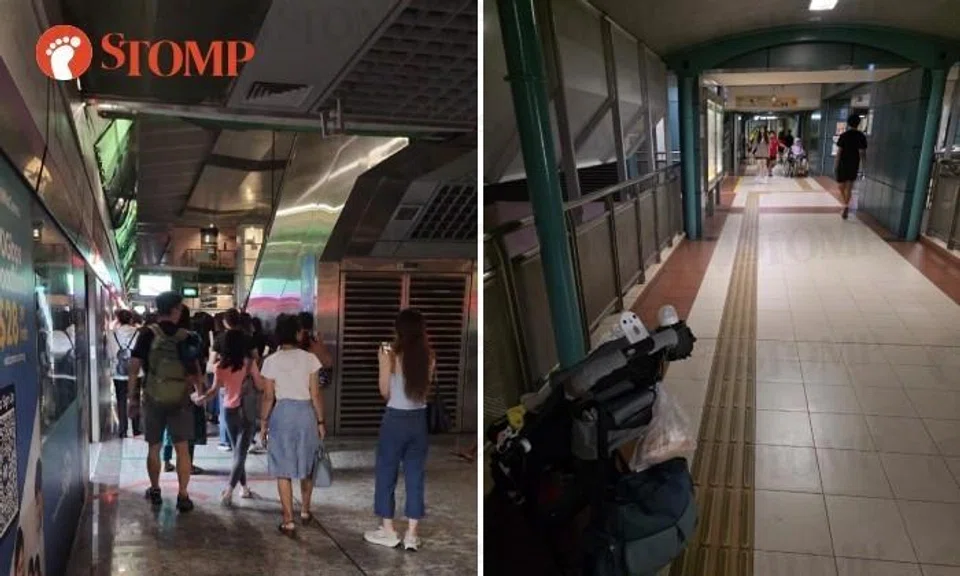 Blackout at Hougang station and Oasis LRT station.