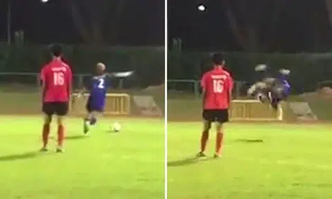 'Shaolin Soccer moment' for S'pore player who scores penalty with outrageous somersault kick
