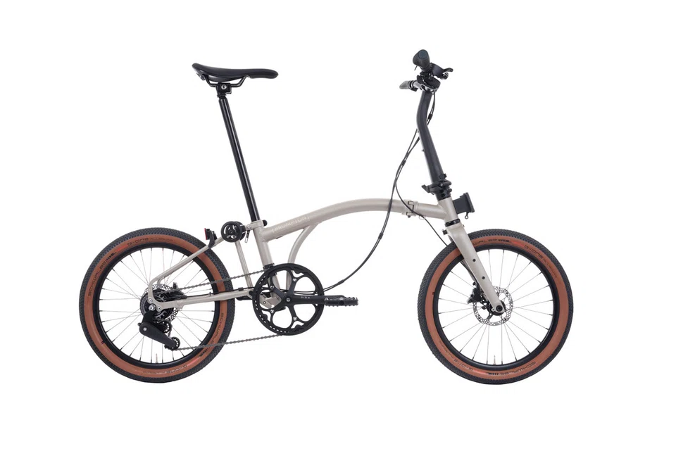 The new Brompton G Line bicycle has larger 20-inch wheels, wider handlebars and an eight-gear system to navigate diverse terrains.