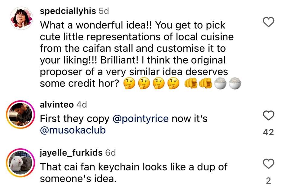 Screenshots of comments on Uniqlo Singapore’s Instagram account.