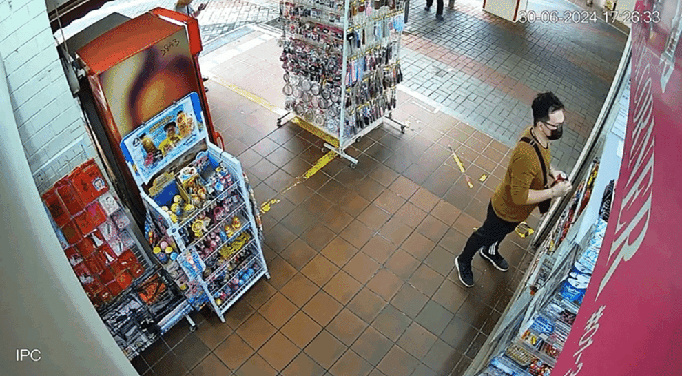The man was accused of targeting the same grocery store twice, and fled the scene after failing the second time.
