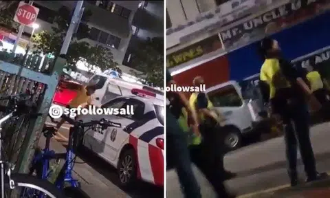 23-year-old man arrested after punching police car while drunk in Little India