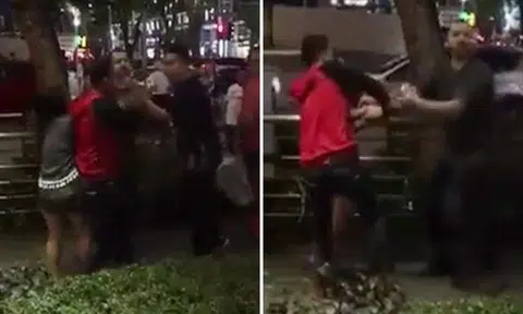 Cheers to these heroes! Caucasian and S'pore guy stand up for woman hit by her BF