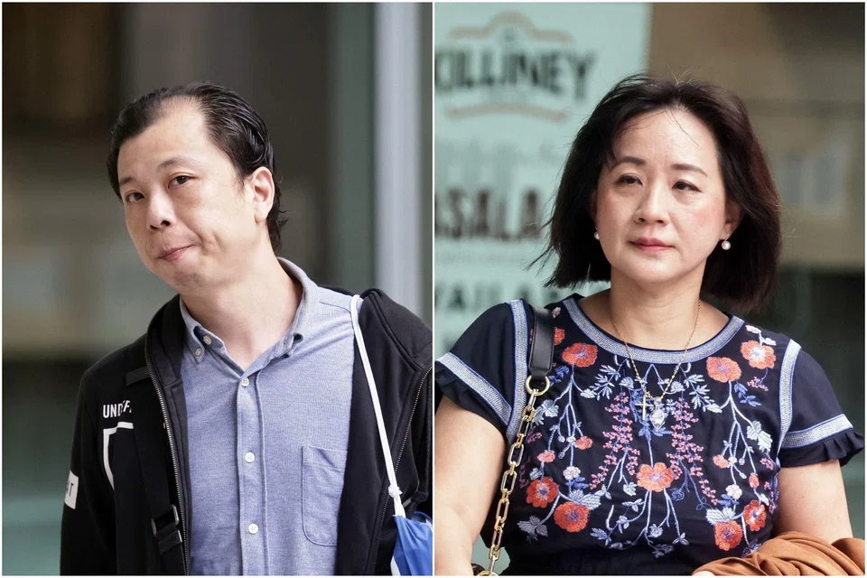 Jipson Quah’s former clinic assistant Thomas Chua and Healing the Divide founder Iris Koh arriving at the State Courts on March 14.