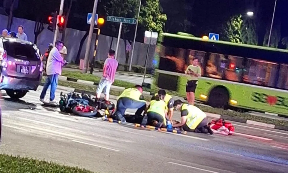 Motorcyclist, 20, dies in accident in Yishun, driver arrested