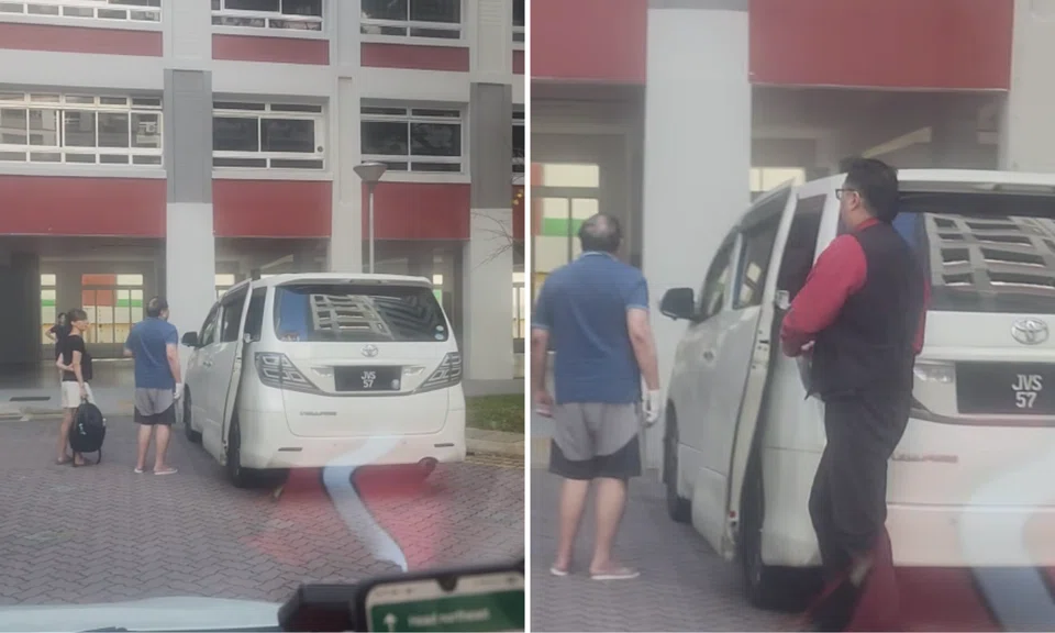 Three passengers were seen alighting a Malaysian-registered vehicle. 