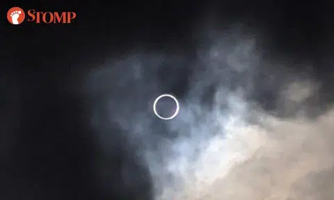 Stompers share photos of rare 'ring of fire' solar eclipse in Singapore sky