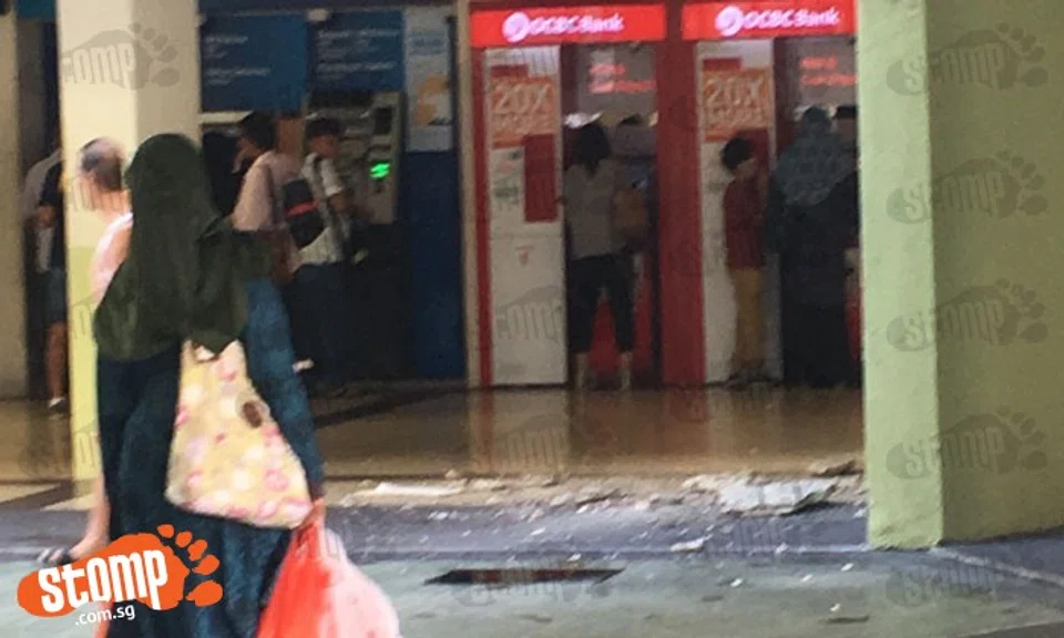 Ceiling falls off at Joo Chiat Complex 