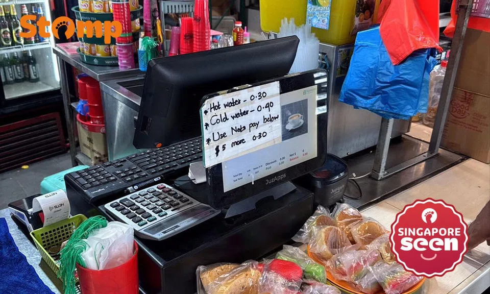 Tuas coffee shop charges extra 30 cents for NETS payment