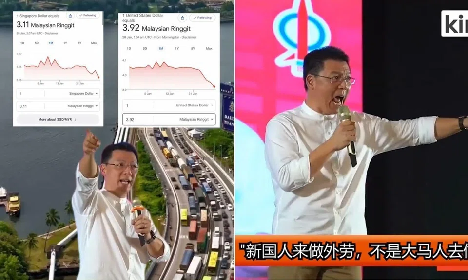 Mr Nga Kor Ming reposted a controversial video where he claimed the country's economy under Pakatan Harapan would become strong enough that Singaporeans would cross the Causeway to work there. 