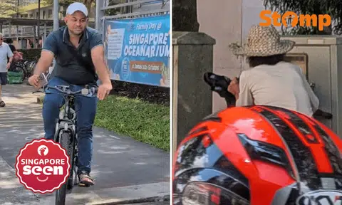 Cyclist allegedly nearly hits elderly woman while using phone