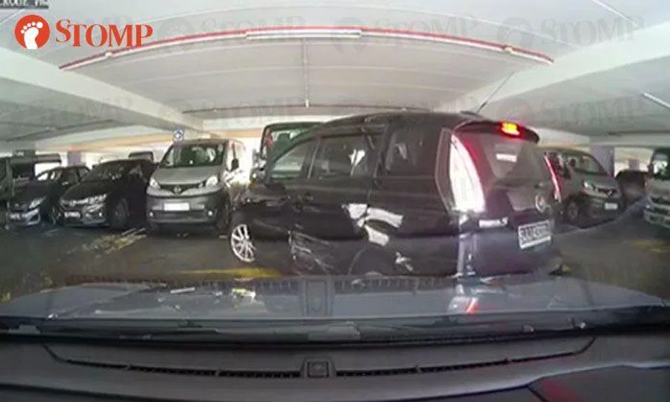 Woman hits car at Sunshine Place carpark -- then drives off without leaving a note or contact number