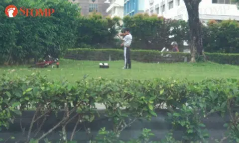 Not even noisy traffic and dust can stop this guy from serenading you with his violin