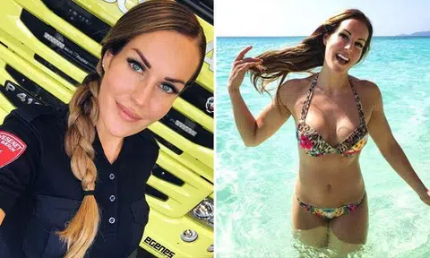 Smoking hot firefighter from Norway sets hearts on fire