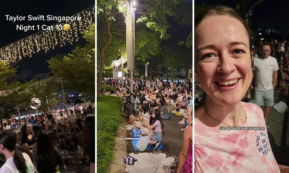 No ticket? No problem: Thousands of Taylor Swift fans enjoy concert from outside National Stadium