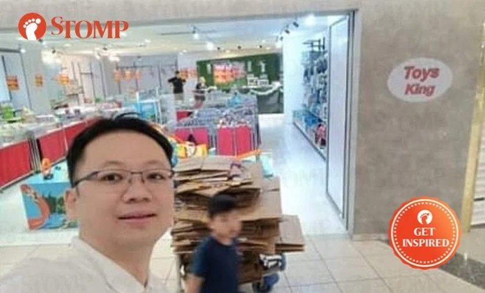 Stomper: "He throws the rubbish daily for us and does the cleaning of the store himself."