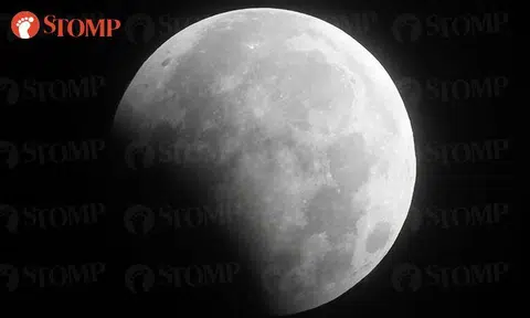 Beautiful Partial Lunar Eclipse enchants Woodlands resident