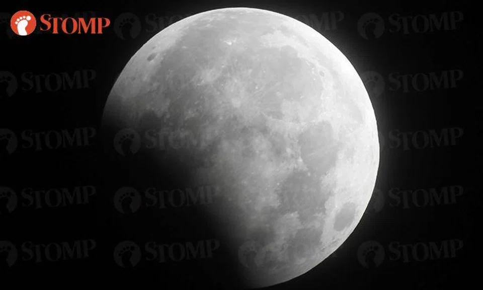 Beautiful Partial Lunar Eclipse enchants Woodlands resident