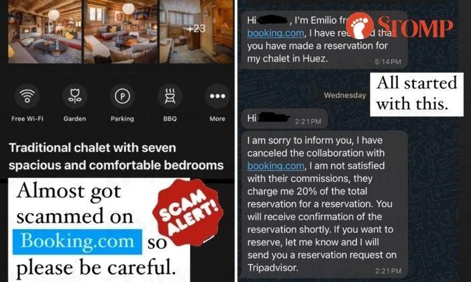 After using Booking.com, man receives cancellation message and link to rebook: 'Almost got scammed'