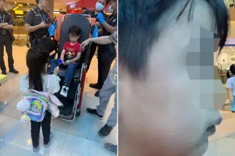 A 6-year-old boy was slapped by a 38-year-old man at a indoor playground.