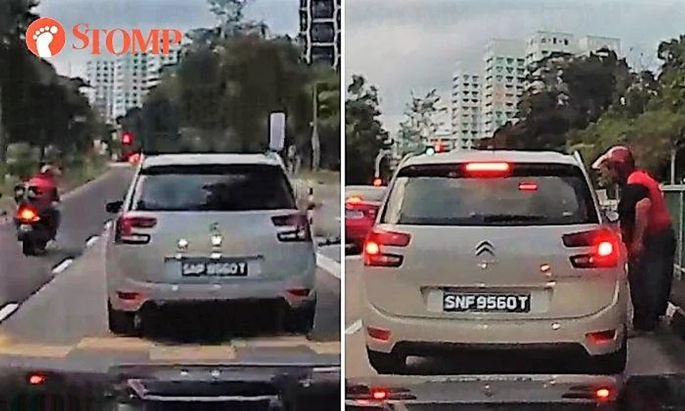 A Stomper shared a dash cam video of the incident which took place near the junction of Petir Road and Chestnut Avenue in Bukit Panjang on March 23.