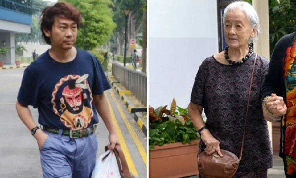 Yang Yin met Madam Chung in 2008, when he acted as her private tour guide during a China trip. A year later, he moved into her bungalow in Yio Chu Kang and claimed the widow wanted him to be her "grandson". Photos: Lianhe Zaobao, The Straits Times