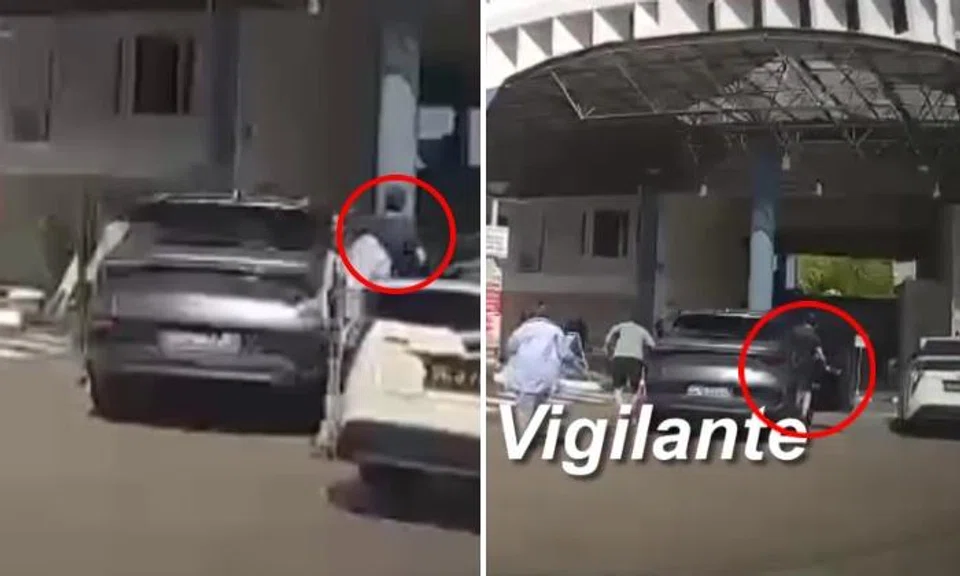 Man, 76, taking over car from daughter crashes into wall at Anderson Secondary School polling station