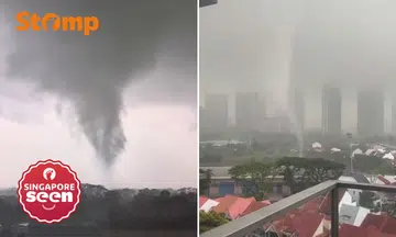 funnel cloud, landspout, Singapore weather