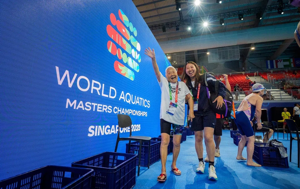Tang Cheng-Yao is 96 and is the oldest female participant at the World Aquatics Masters competition in Singapore.