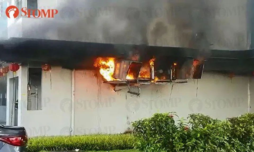 Exhaust duct of Chinese restaurant catches fire in Boon Keng