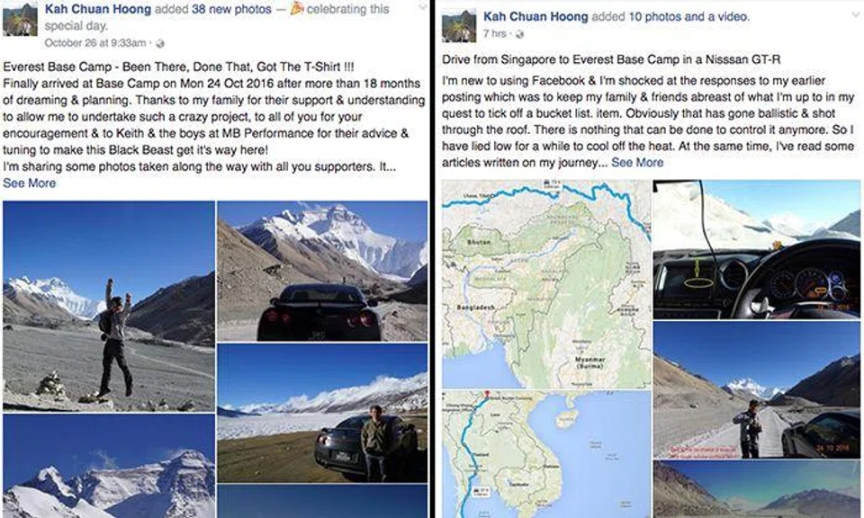 Singaporean goes from Singapore to Mount Everest -- in his Nissan GT-R