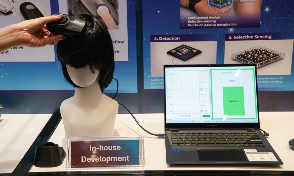 hair scanner to detect if suspect used drugs