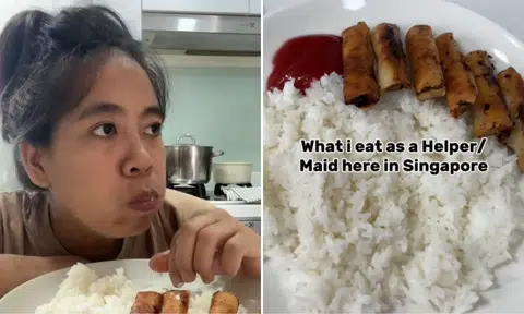 'Be grateful you get rice': Maid's food vlogs leave netizens wondering if she has enough to eat