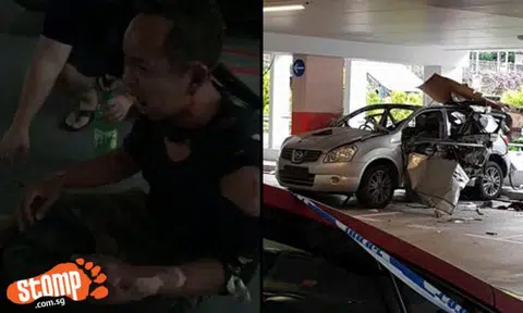 Man injured in Bukit Batok car explosion charged for 'act of mischief'