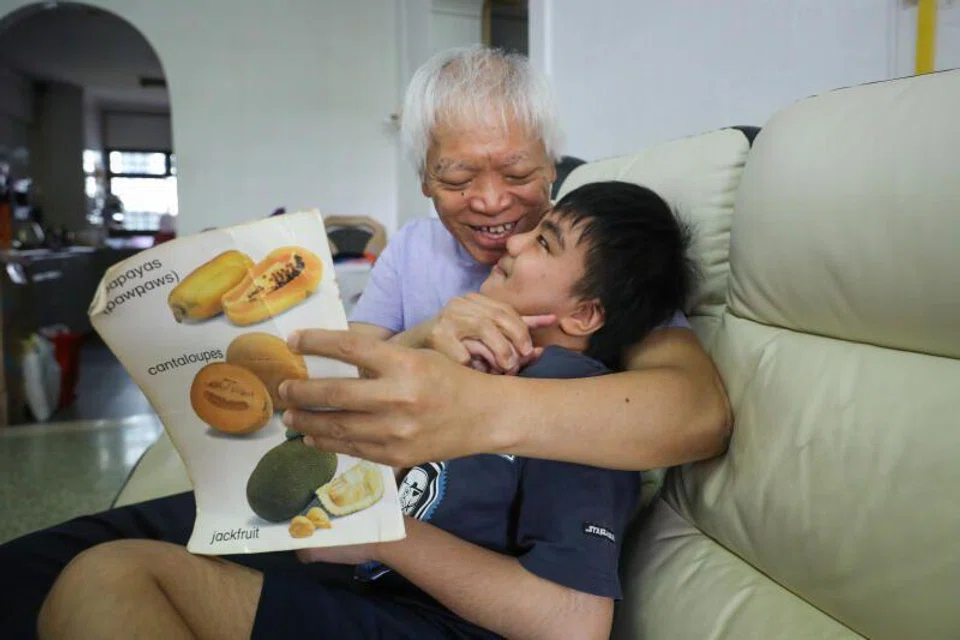 Mr Ben Phua with son Zai Quan, 