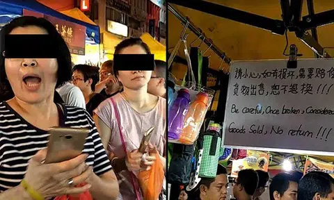 Mum and daughter refuse to pay after breaking tupperware at KL market, hurl vulgarities instead