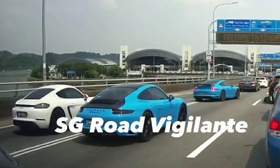 ICA confirms 4 Porsche cars made to U-turn for cutting queue at Tuas Second Link